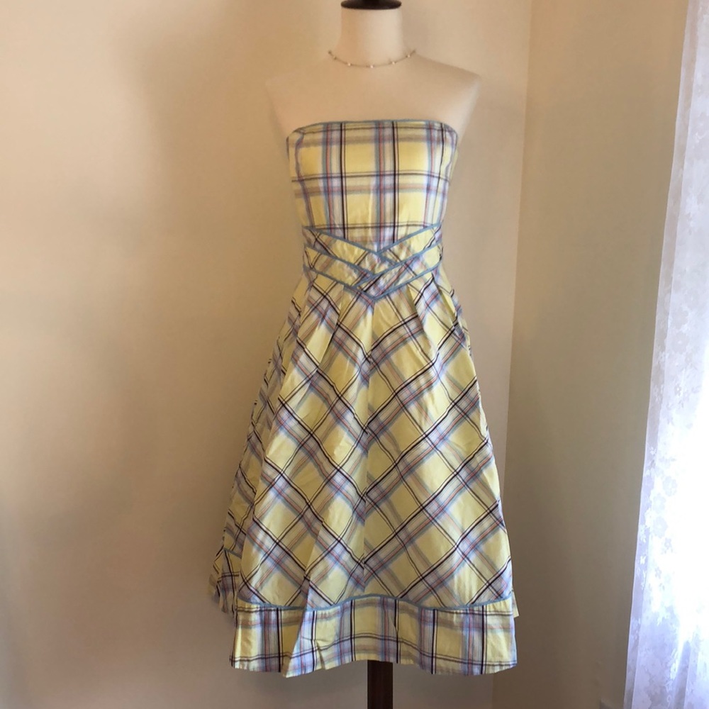 Yellow Plaid Sundress